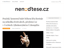 Tablet Screenshot of nenudtese.cz